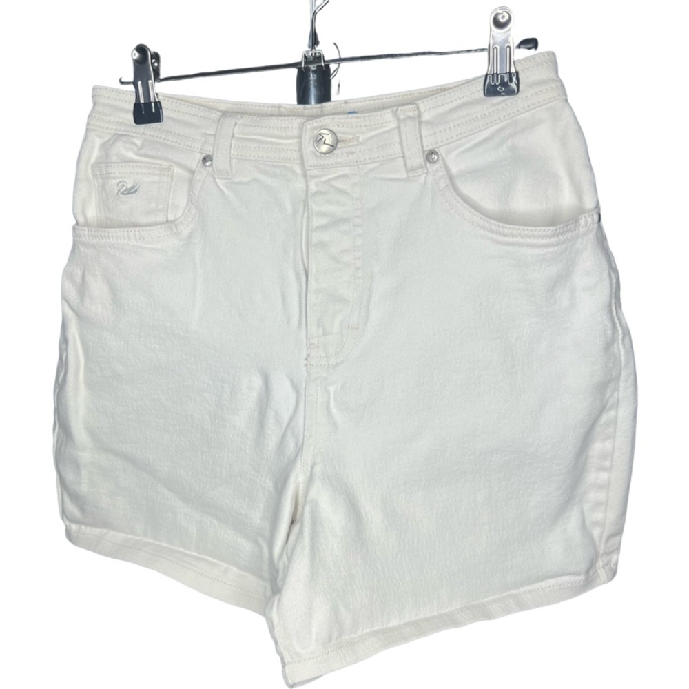 Gloria Vanderbilt High Waist Stretch White Shorts Size 6